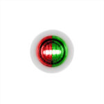 2 LED 3/4" Mini Double Fury Light (Clearance/Marker) - Red & Green LED/Clear Lens 35934
