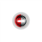 2 LED 3/4" Mini Double Fury Light (Clearance/Marker) - Red & White LED/Clear Lens 35936