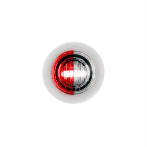 2 LED 3/4" Mini Double Fury Light (Clearance/Marker) - Red & White LED/Clear Lens 35936