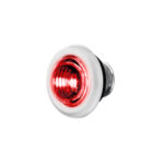 2 LED 3/4" Mini Double Fury Light (Clearance/Marker) - Red & White LED/Clear Lens - Image 5
