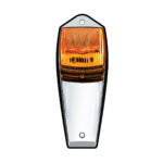 Double Fury 17 LED Light Grakon 5000 Style Square Cab Light - Amber & Green LED/Clear Lens - Image 6