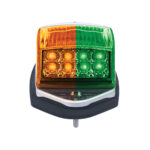 Double Fury 17 LED Light Grakon 5000 Style Square Cab Light - Amber & Green LED/Clear Lens - Image 9