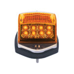 Double Fury 17 LED Light Grakon 5000 Style Square Cab Light - Amber & Green LED/Clear Lens - Image 10