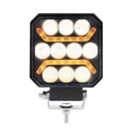 10 LED High Power LED Work Light With "U" Light Guide-Amber - Image 3