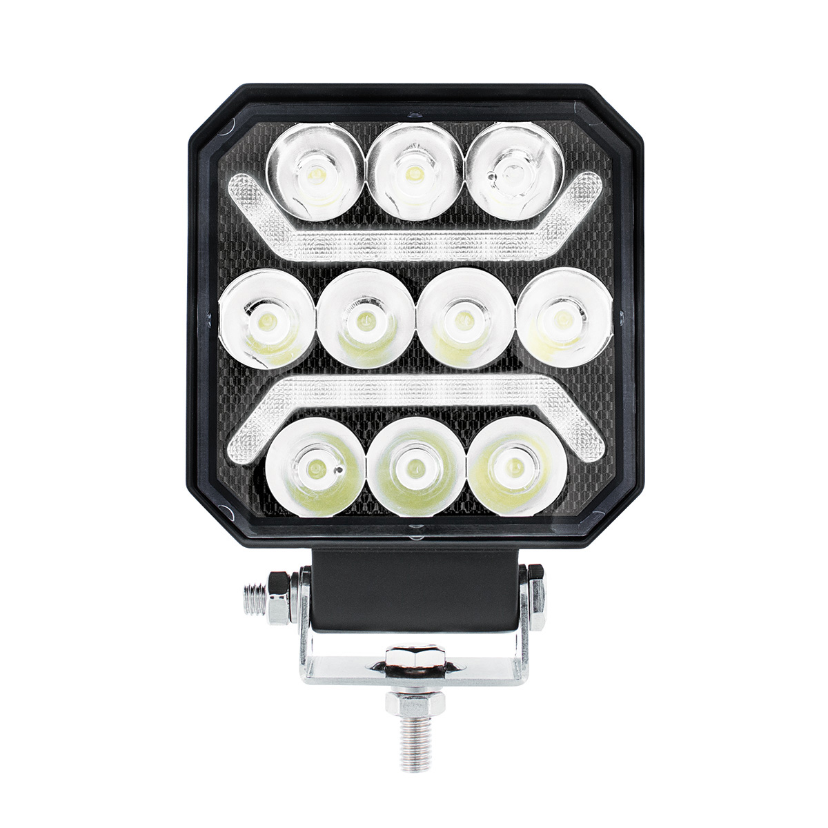 10 LED High Power LED Work Light With "U" Light Guide-White 36042
