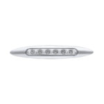 Double Fury 6 LED 6" Dual Function Marker Light With Chrome Bezel-Amber & Blue/Clear Lens - Image 4
