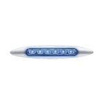 Double Fury 6 LED 6" Dual Function Marker Light With Chrome Bezel-Red & Blue/Clear Lens - Image 3