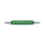 Double Fury 6 LED 6" Dual Function Marker Light With Chrome Bezel-Red & Green/Clear Lens - Image 3