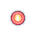 2 LED Dual Function Mini Crystal Watermelon Light (Clearance/Marker)-Red LED/Clear Lens 36165