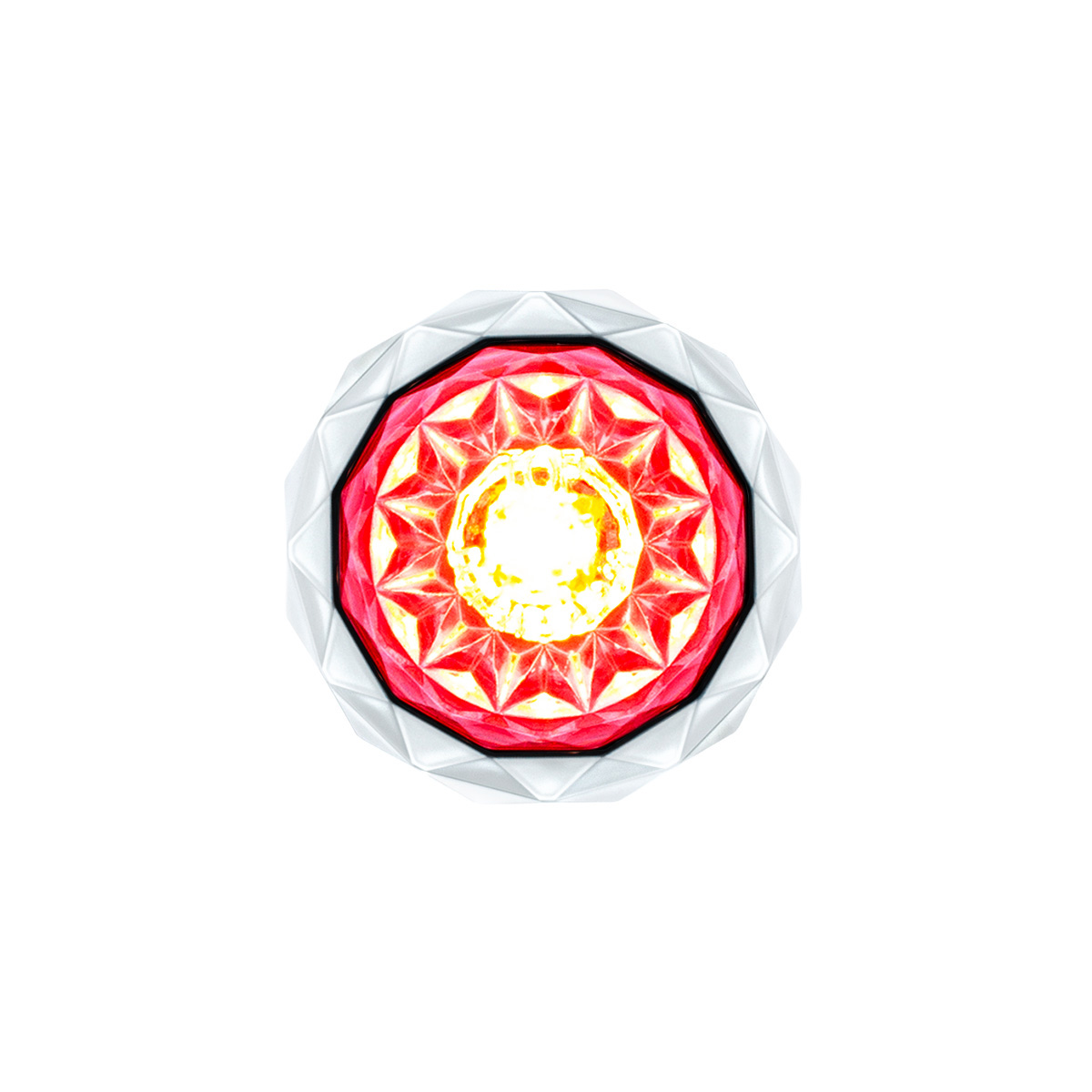 2 LED Dual Function Mini Crystal Watermelon Light (Clearance/Marker)-Red LED/Clear Lens 36165
