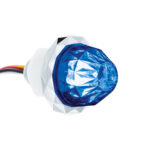 Double Fury 4 LED Dual Function 1-1/8" Crystal Watermelon Light-Amber & Blue LED - Image 6