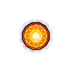 Double Fury 4 LED Dual Function 1-1/8" Crystal Watermelon Light-Amber & Purple LED - Image 2