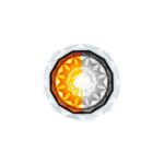 Double Fury 4 LED Dual Function 1-1/8" Crystal Watermelon Light-Amber & White LED 36170