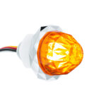 Double Fury 4 LED Dual Function 1-1/8" Crystal Watermelon Light-Amber & White LED - Image 5