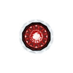 Double Fury 4 LED Dual Function 1-1/8" Crystal Watermelon Light-Red & Blue LED - Image 2