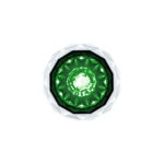 Double Fury 4 LED Dual Function 1-1/8" Crystal Watermelon Light-Red & Green LED - Image 3