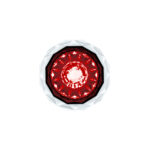 Double Fury 4 LED Dual Function 1-1/8" Crystal Watermelon Light-Red & Purple LED - Image 2