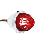 Double Fury 4 LED Dual Function 1-1/8" Crystal Watermelon Light-Red & Purple LED - Image 5