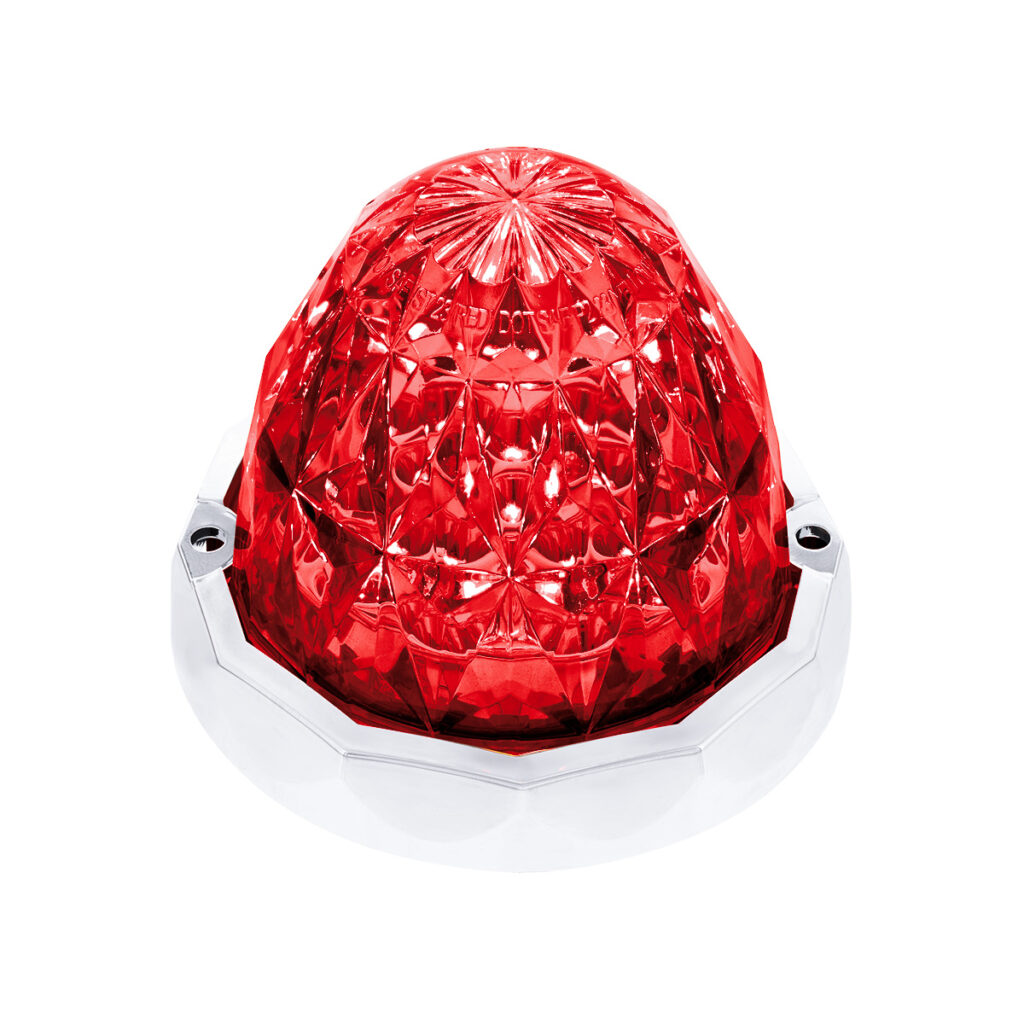 19 LED Dual Function Crystal Watermelon Light Kit With Bezel-Red LED/Red Lens 36176