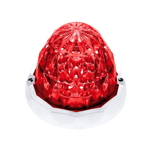 19 LED Dual Function Crystal Watermelon Light Kit With Bezel-Red LED/Red Lens 36176