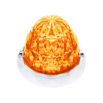 19 LED Dual Function Crystal Watermelon Light Kit With Bezel-Amber LED/Clear Lens 36177