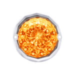 19 LED Dual Function Crystal Watermelon Light Kit With Bezel-Amber LED/Clear Lens - Image 5