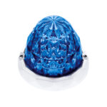 Double Fury 19 LED Dual Function Crystal Watermelon Light Kit With Bezel-Amber & Blue LED/Clear Lens - Image 3