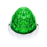 Double Fury 19 LED Dual Function Crystal Watermelon Light Kit With Bezel-Amber & Green LED/Clear Lens - Image 3