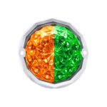 Double Fury 19 LED Dual Function Crystal Watermelon Light Kit With Bezel-Amber & Green LED/Clear Lens - Image 8