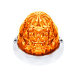 Double Fury 19 LED Dual Function Crystal Watermelon Light Kit With Bezel-Amber & Red LED/Clear Lens - Image 2