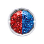Double Fury 19 LED Dual Function Crystal Watermelon Light Kit With Bezel-Red & Blue LED/Clear Lens - Image 8