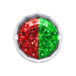 Double Fury 19 LED Dual Function Crystal Watermelon Light Kit With Bezel-Red & Green LED/Clear Lens - Image 8