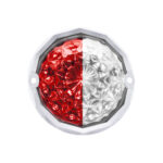 Double Fury 19 LED Dual Function Crystal Watermelon Light Kit With Bezel-Red & White LED/Clear Lens - Image 8