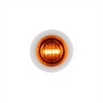 2 LED 3/4" Mini Dual Function Double Fury Light (Clearance/Marker) - Amber & Blue LED/Clear Lens - Image 2