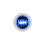 2 LED 3/4" Mini Dual Function Double Fury Light (Clearance/Marker) - Amber & Blue LED/Clear Lens - Image 3