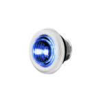 2 LED 3/4" Mini Dual Function Double Fury Light (Clearance/Marker) - Amber & Blue LED/Clear Lens - Image 6