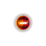 2 LED 3/4" Mini Dual Function Double Fury Light (Clearance/Marker) - Amber & Red LED/Clear Lens 36191