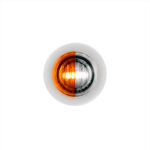 2 LED 3/4" Mini Dual Function Double Fury Light (Clearance/Marker) - Amber & White LED/Clear Lens 36192