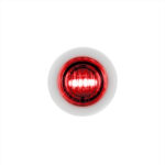 2 LED 3/4" Mini Dual Function Double Fury Light (Clearance/Marker) - Red & White LED/Clear Lens - Image 2