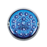 Double Fury 17 LED Dual Function Watermelon Torpedo Cab Light-Amber & Blue LED/Clear Lens - Image 7