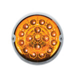 Double Fury 17 LED Dual Function Watermelon Torpedo Cab Light-Amber & Green LED/Clear Lens - Image 6