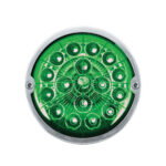 Double Fury 17 LED Dual Function Watermelon Torpedo Cab Light-Amber & Green LED/Clear Lens - Image 7