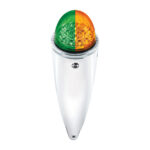 Double Fury 17 LED Dual Function Watermelon Torpedo Cab Light-Amber & Green LED/Clear Lens - Image 9