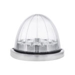17 LED Watermelon Dual Function Double Fury Light Flush Mount Kit With Low Profile SS Bezel-Amber & Blue LED - Image 9