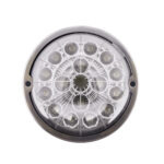 17 LED Watermelon Dual Function Double Fury Light Flush Mount Kit With Low Profile SS Bezel-Red & White LED - Image 8