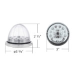 17 LED Watermelon Dual Function Double Fury Light Flush Mount Kit With Low Profile SS Bezel-Red & White LED - Image 11