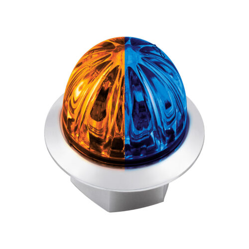 Double Fury 4 LED Dual Function 1-1/8" Watermelon Light-Amber & Blue LED 36211