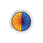 Double Fury 4 LED Dual Function 1-1/8" Watermelon Light-Amber & Blue LED - Image 9