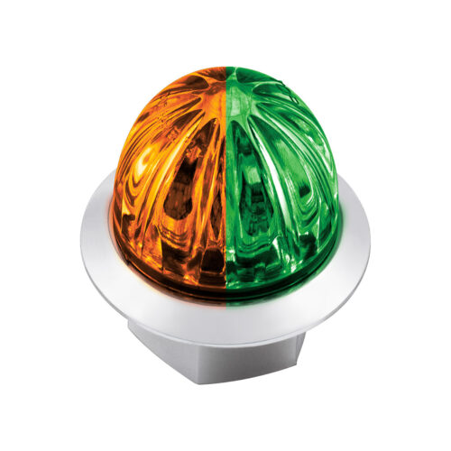 Double Fury 4 LED Dual Function 1-1/8" Watermelon Light-Amber & Green LED 36212