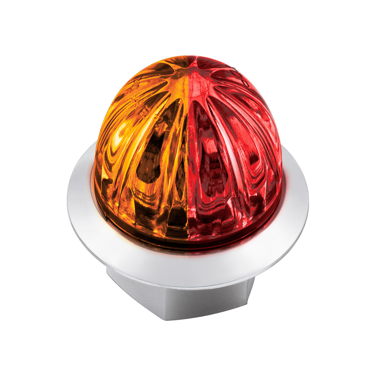 Double Fury 4 LED Dual Function 1-1/8" Watermelon Light-Amber & Red LED 36214